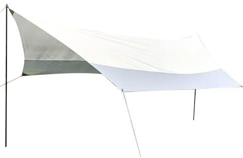 Refugio solar para camping, tienda de playa, protección solar, 17,06 x 14,76 pies, toldo para parque infantil, sombrilla de alto rendimiento, gran cobertura para tomar el sol de vacaciones