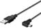 3.5 Meters Mini USB A To Mini B Cable 90 Degree Angle Charge Cord Type A to Mini B Cable Car Charger USB 2.0 Cord with 5pcs Wiring Clips for Dash Cam Car GPS Navigator DVR Digital Camera (Right)