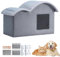 Air Conditioner Cat House,Cooling Cat Cave Bed Waterproof Cooling Oxford Cloth House Pet Foldable, Cooler And Dog Tent Bed Foldable Portable Pet For Indoor Outdoor
