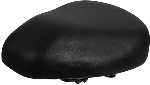 Hemobllo Universal Electric Bike Seat Cushion, Oversized Waterproof Padded Saddle with Double-shell Base and Tool Kit, Replacement Wide Electric Scooter Sitting Seat for Outdoor Cycling