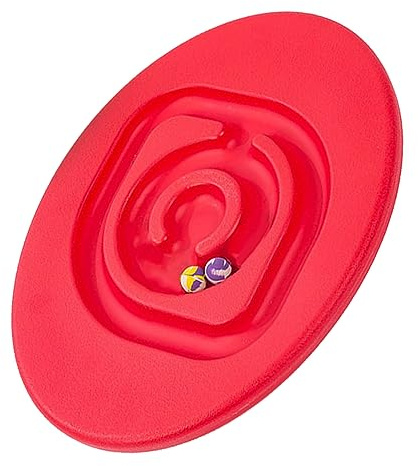 Sonew Schaukel- und Balance-Wippbrett für – Lustiges Labyrinth-Aktivitätsspielzeug für das Gleichgewichtstraining Im Innen- und Außenbereich in Blau (Rot)