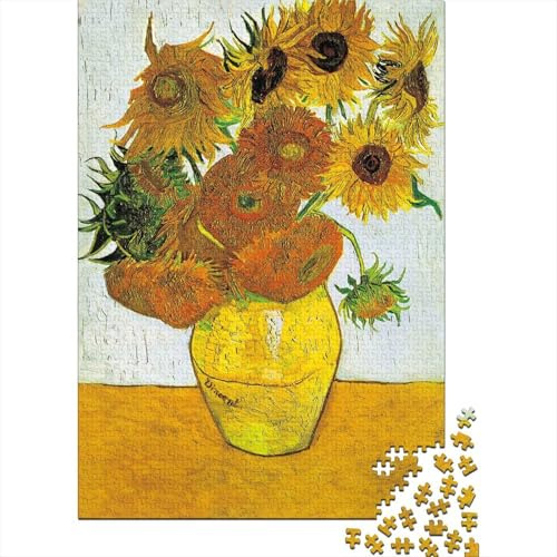 Puzzle 1000 Teile Recyclingkarton Öko Van Gogh Sonnenblumen Lernspiel Entspannung Wanddeko Geschenk Einzug