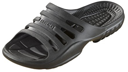 Beco Beco Pantoletten, Badelatschen Unisex - Ciabatte Uomo, Nero (Blank 0), 43 EU, Pair