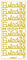 Ursus 59300077 - Kreativ Sticker, Einladung groß, gold, 5 Blatt, selbstklebend, Ideal zur Kartengestaltung und zum Dekorieren von Geschenken, Stickerbogen ca. 10 x 23 cm