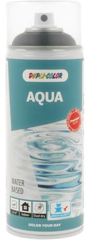 DUPLI-COLOR AQUA ECO+ RAL 9005 tiefschwarz matt 350 ml - Sprühfarbe | Farbspray auf Wasserbasis, vegan, schnelltrocknend - für Holz, Metall, Kunststoff, Glas, Stein, Styropor & Spielzeug