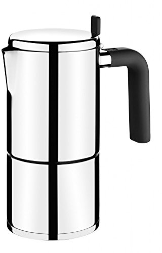 BRA Bali-Cafetera Italiana, Acero Inoxidable, 18/10, 4 Tazas, 8 cm