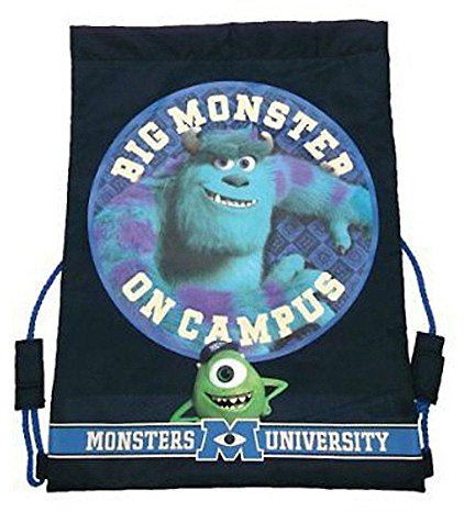 FunkyTravelbags Monsters University - Borsa da ginnastica per bambini, in polietilene, con coulisse, colore: Blu, Blu