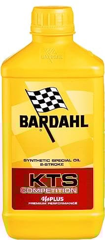 Bardahl - Olio Motore 2 tempi, Tecnologia KTS Competition, Offre una Pulizia Superiore del Motore, Formula 100% Sintetica, 1 Litro