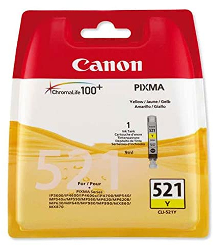 Canon Tintenpatrone CLI-521 Y - gelb 9 ml - Original für Tintenstrahldrucker