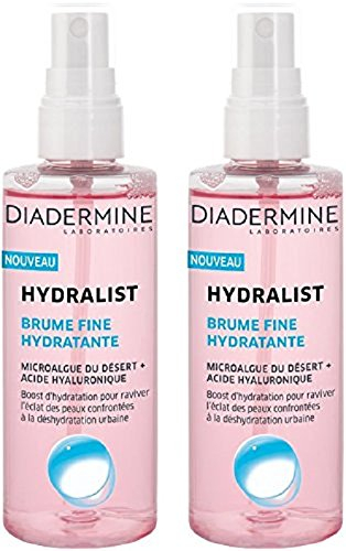 Hydralist - Brume Visage Fine Hydratante et non-collante à l'Acide Hyaluronique - 100 ml - Lot de 2