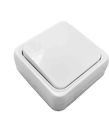 eDM 43160 Interruptor Superficie Serie Onsen, Multicolor, 6.5x6.5 cm