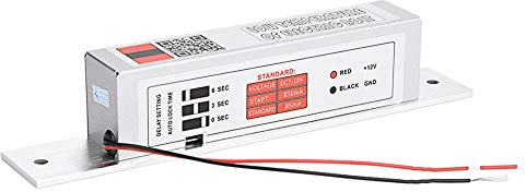 Sonew Elektrisches Einsteckschloss, Elektrische Riegelschloss Deadbolt Drop NC Modus Türschloss für Sicherheit Zugangskontrolle Intelligente Sperre Elektronische
