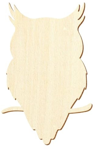 Holz Eule V1-3-50cm Höhe - Basteln Deko, Größe:3cm, Pack mit:1 Stück