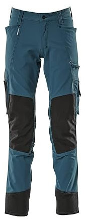 Mascot 17179-311-44 Advanced Cordura Ultimate Stretch Geringes Gewicht Hose mit Knietaschen, Dunkelpetroleum, 76C44 Größe