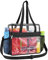 Paxiland Transparente Tasche, Stadiongenehmigt, 30,5 x 15,2 x 30,5 cm, für Damen und Herren, für Konzert, Arbeit, Festival, Mittagessen, durchsichtige Tasche mit abnehmbaren Trägern, Schwarz