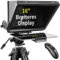 ILOKNZI 13,6 Teleprompter, mit Fernbedienung und Prompter-App, 70/30-Spektroskopieglas, Aluminiumrahmen, für Kurzfilme und Reden Geeignet