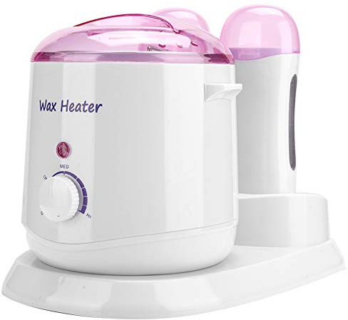 Chauffe-Cire 3 en 1, 800ml Contrôle de Température pour Épilation, Set Professionnel pour Jambes et Corps (UE)
