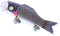 HEMOTON Japanische Karpfen Windsack Koinobori Flagge Luftschlangen Hängend Wand Auto Deko für Drachenbootfest Japanische Sushi Bar Izakaya Zimmer Schwarz 150cm