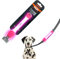 LaRoo Sicherheits LED Leuchtband für Hunde Katzen,LED Licht Blinklicht mit Klettverschluss, Einfach an Halsband Leine und Geschirr zu Befestigen, Wasserdicht Leuchtend Outdoor (Rosa Leuchtband)