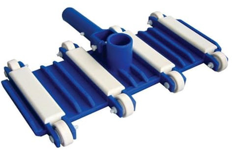 La zappa Spazzola aspirafango Rettangolare Flessibile con Ruote per Pulizia Fondo Piscina