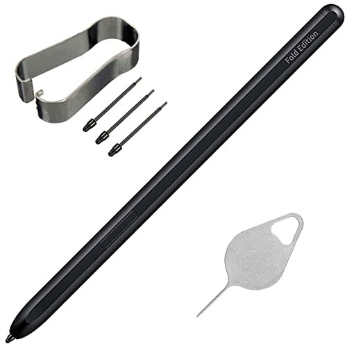 Galaxy Z Fold 4 Stylets F936U Z Fold 4 S Pen Replacement Z Fold 3 Pen Touch Pen pour Samsung Galaxy Z Fold4 5G Pen F936U F936W Fold3 S Pen avec Galaxy Z Fold4 Stylo de réparation (Noir)