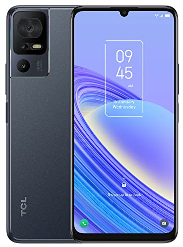 TCL 40SE Smartphone 256 GB 6GB de RAM,Teléfono Móvil Android 13,Pantalla de 6.75 HD+, Cámara Triple Trasera de 50 MP con IA,5010 mAh,3 Ranuras para Tarjetas,NFC(Versión Española) (Gris)
