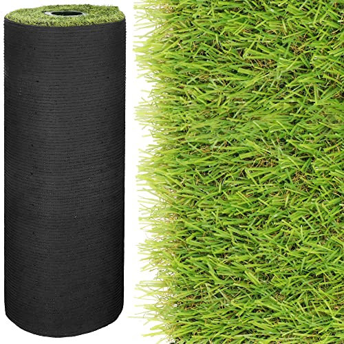 SPRINGOS Erba Sintetica 1x4 m Tappeto per Giardino Balcone Terrazzo Verde Resistente ai UV Facile da Pulire Tappeto Esterno per Decorazione e Pavimentazione