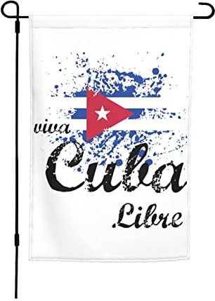 Yard Sign Viva Cuba Libre Kostenlose Kuba-Flagge 30X45cm Feiertage Flags Perfekte Parteifahne Verblassen Beständig Outdoor Flagge Décor Für Porch Veranda Yard
