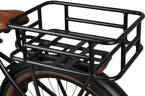 SachsenRAD Gepäckträgerkorb Schultasche,Fahrradkorb, engmaschig,für E-Bikes geeignet C5 S8 S6 R8T R6T Centro,schwarz