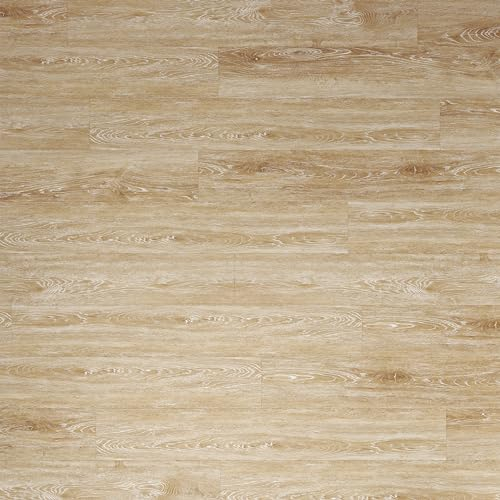 ARTENS - PVC Flooring - Click Vinyl Flooring Wharton 2 - Vinyl Flooring - Intenso - Wood Effect - Light Beige - L.122 cm x W 18 cm - Thickness 4.5 mm - 1.54 m²/ 7 Planks - Load Class 33