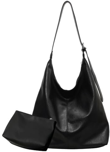 ARVALOLET Elegante Damen Handtasche & Umhängetasche 2er Set, Großes Fassungsvermögen, PU-Material, Verstellbarer Schultergurt, for Büro und Alltag