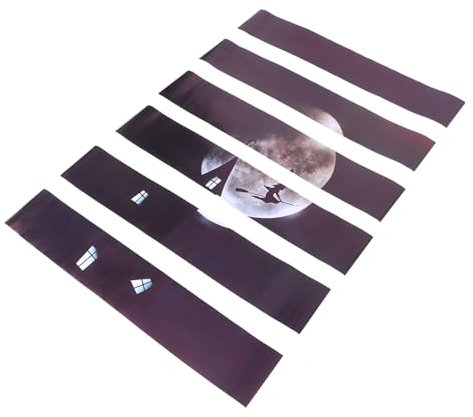 Homoyoyo altes Schlossthema Aufkleber für Treppensteiger halbes Mandala Wandtattoo Leiterband für Jalousien Aufkleber für die Schlosstreppe Treppenaufkleber Halloween Kürbis Wandaufkleber