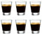 Bormioli rocco set 6 bicchierini da caff caffeino special in vetro cl 8,5