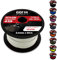 GO!elements 50m Paracorde en Nylon indéchirable - 3mm Corde Paracord 425 Type II Lignes comme Corde extérieure, Corde Tout Usage, Corde de Survie - Ligne en Nylon Max. 192kg, Coleur: Blanc