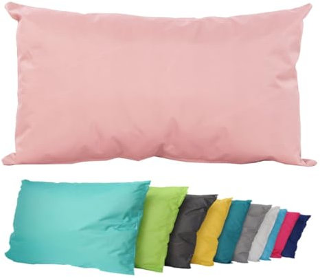 JACK Outdoor Lounge Kissen 30x50cm Dekokissen inkl. Füllung Wasserfest Sitzkissen Garten Stuhl Lotus Effekt, Farbe:Altrosa