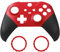 Ceozon Ersatz-Frontplattenabdeckung, Reparatur-Zubehör-Set für Xbox One Elite Controller Serie 2, inklusive Joystick-Ringen (rot)