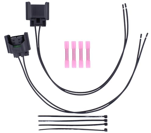 Scheinwerfer Stecker Kabelsatz Nebelscheinwerfer Anschlussstecker Kabelbaum für Passat B7 B6 3C Golf 5 Plus Polo 6R Shar-an 7N Toua-reg 7P Tour-an Scirocco Caddy Beetle Je-tta Phaeton Superb Roomster