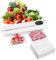 Vakuumierer Vakuumiergerät, Vacuum Sealer Folienschweißgerät Vakuumierer, Vakuumiergerät, Folienschweißgerät für Trockene oder Feuchte Lebensmittel, inkl.100 Vakuumier-Beutel White