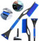 STFYUG 2 In 1 Schneebesen Auto, Eiskratzer Auto mit Besen, Eiskratzer mit Besen, Auto Schneebesen, Besen Auto Schnee, Schneebesen Auto Lackschonend für SUV, LKW, Fahrzeugwindschutzscheibe(C3)