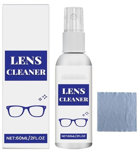 KOAHDE Lens Scratch Remover Spray,Spray Cleaning for Glasses and Lenses,Glasses Lens Scratch Repair Spray,Spray Cleaning for Glasses and Lenses,Cleaner Spray for Eyeglass Scratch,60ML