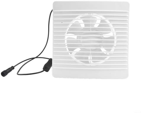 Ventilador de ventilación solar de 12 V, extractor de ventilación solar silencioso para baño, montaje en techo o pared para uso en baño o al aire libre