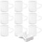 SUBLOVER Set di 9 Sublimtion Blanks Ceramica Bianca Tazas Para Tazze da Caffè 11 oz sublimazione Tazze Bulk Per Natale per Tazza Pressa Macchina