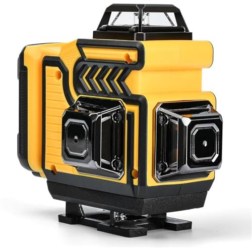 cjumel Livella Laser Autolivellante 4 X 360°, 4D 16 Linee Verde Livello Laser Professionale Multifunzionale Livella laser con 1.6 M Treppiede, Batteria 5400mAh, Telecomando