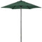 Outsunny Ombrellone da Giardino 2x2 m con Presa d'Aria, Ombrellone da Esterno con 6 Stecche in Alluminio e Poliestere 160 g/㎡, per Cortile, Terrazza e Balcone, Verde
