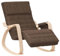 Generico Kangqiling 351078 Schaukelstuhl Dunkelbraun aus Stoff, Braun, 351078