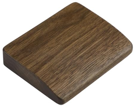 MZYFDC Wrist Rests Mini Wood Wrist Rest Portable Movable Solid Wooden Walnut Beech For Most Mechanical Keyboard Numpad Sp64 Split Keyboard(2 pcs Walnut)