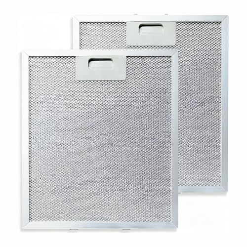 305x267x9mm Metallfilter für Dunstabzugshauben, 2 Stück Aluminiumgitter