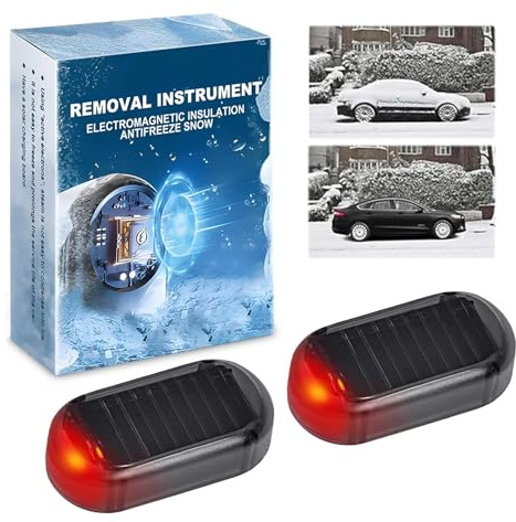 2PCS Auto Enteiser Elektromagnetisch, Elektromagnetischer Auto-Enteiser, Scheibenenteiser Auto Elektrisch, Elektromagnetische Molekulare Interferenz Frostschutzmittel Schneeräumungswerkzeug (B2)