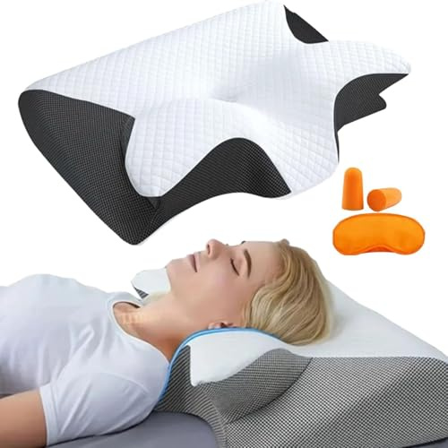 OALYGEI Seladi Airflow,Seladi Airflow Pro Kissen-Nacken therapiekissen schlafapnoe (Schwarz)