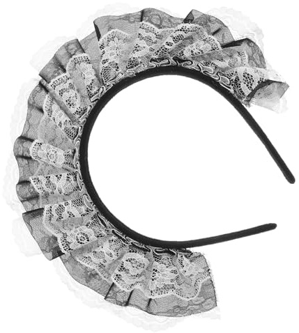 Luxshiny Lolita Spitzenhaarband für Damen mit Verspieltem Spitzendesign und Vielseitigem Gebrauch für Cosplay und Täglichen Gebrauch als Eleganter Kopfschmuck
